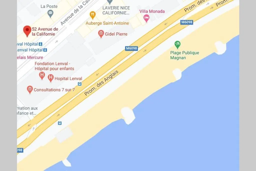 studio climatisé, 50 m de la prom, Wifi Nice Appartement